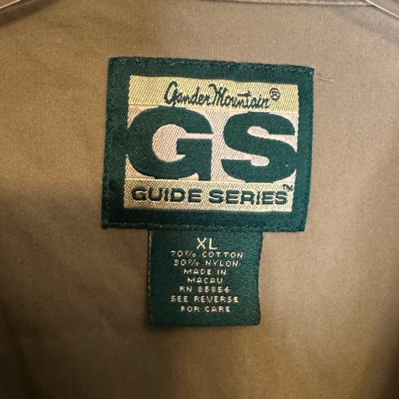 Gander Mountain Men’s Guide Series Button Down Shirt Size XL Tan - Picture 3 of 7
